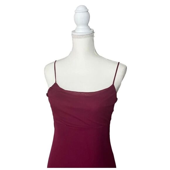 Vintage Perceptions USA Made Metallic Purple Mermaid Style Prom Evening Dress L - Picture 2 of 8